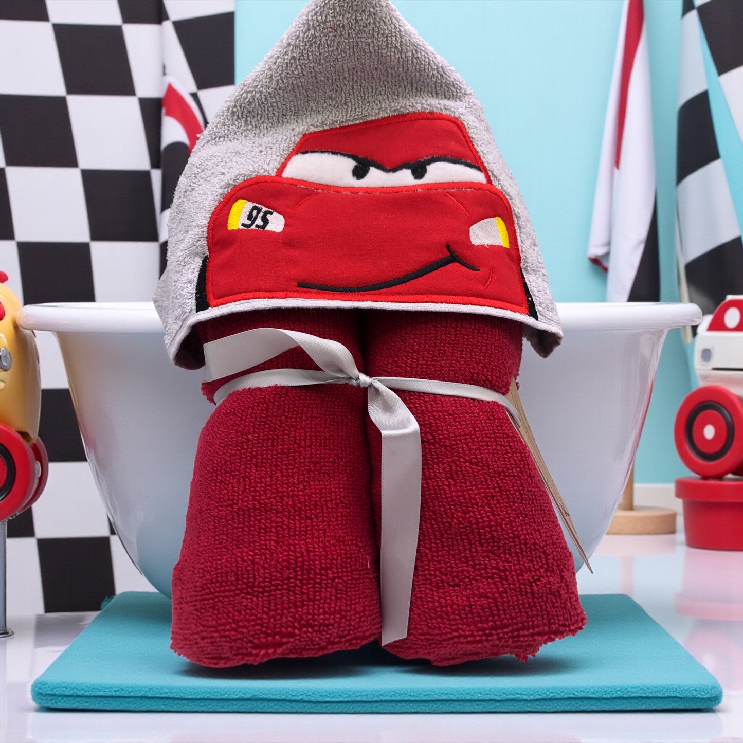 Lightening McQueen Hooded Towel