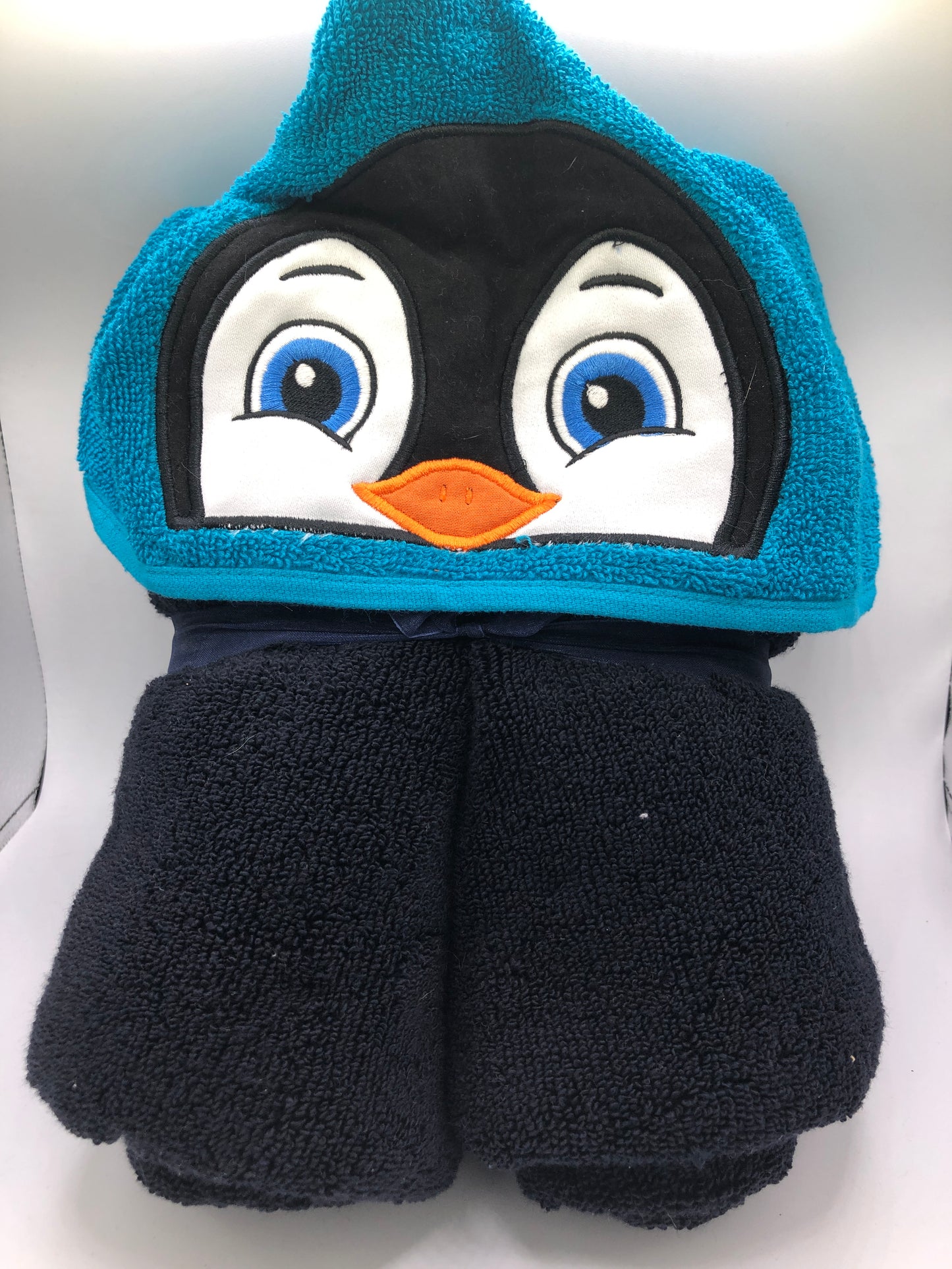 Boy Penguin Hooded Towrl