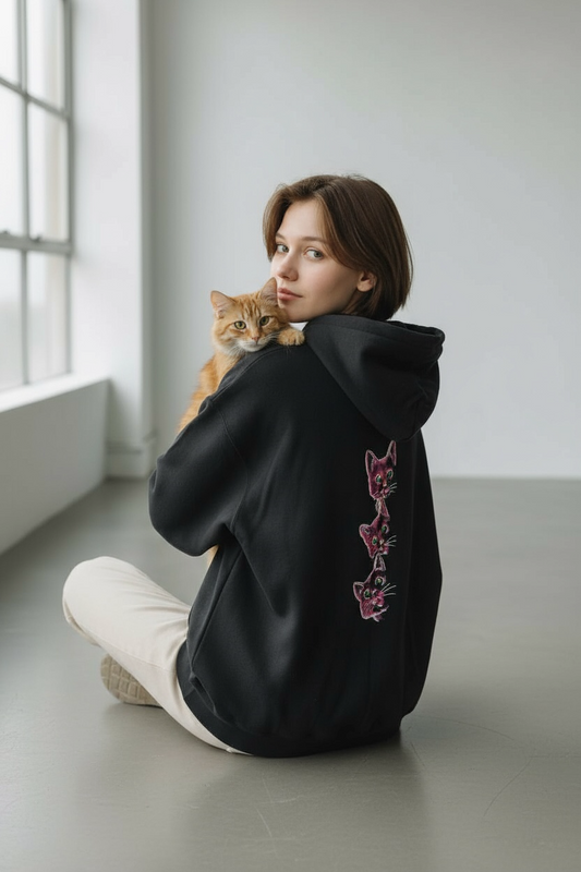 Stacked kittens hoodie