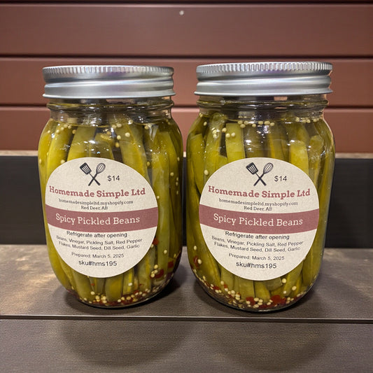 Spicy pickled beans